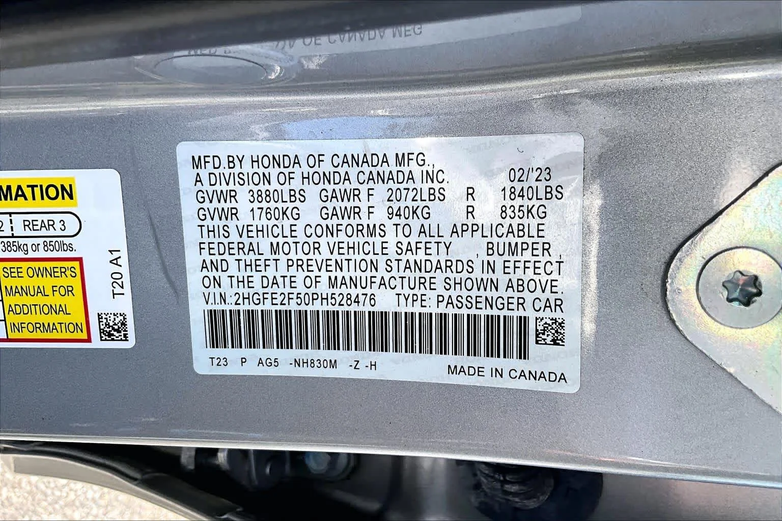 Used 2023 Lunar Silver Metallic Honda Sport image 34