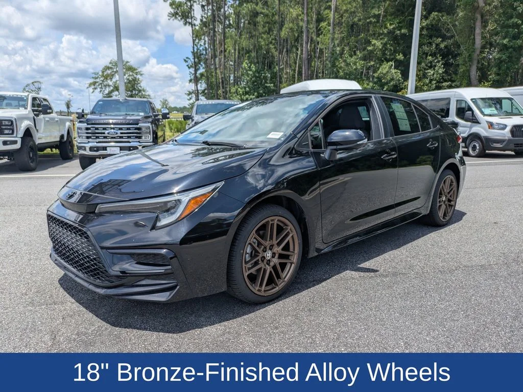 Certified Used 2024 Midnight Black Metallic Toyota SE Nightshade image 8