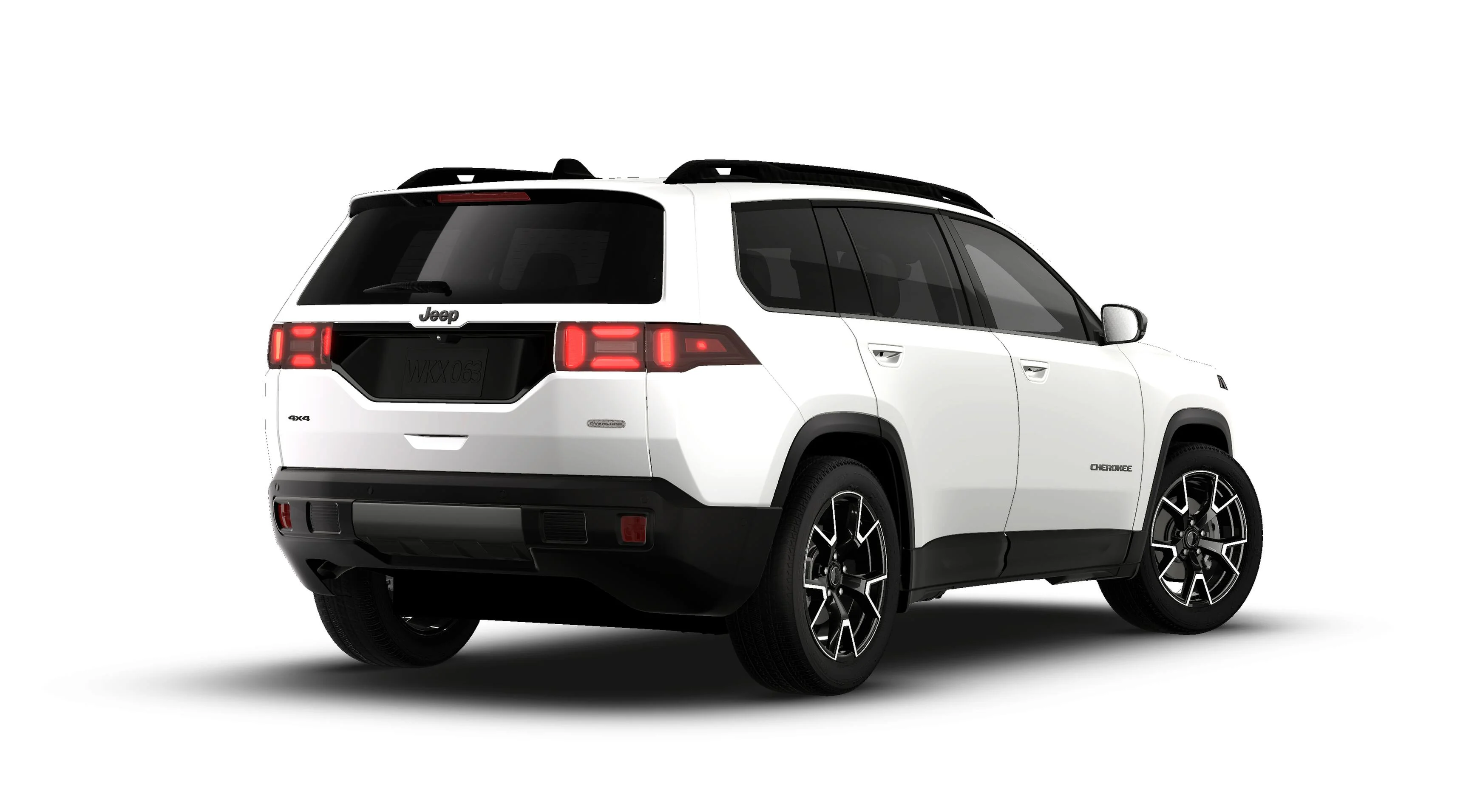 New 2026 Bright White Clear-Coat Exterior Paint Jeep Overland image 2