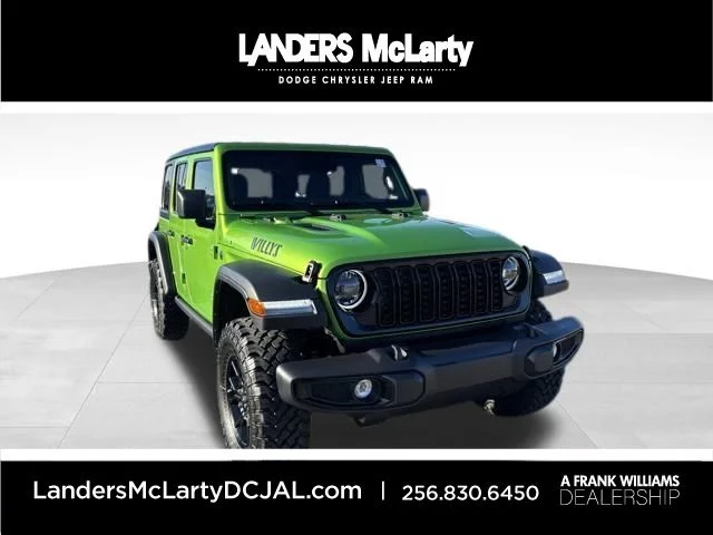 New 2026 Jeep Wrangler Willys 4-door in Huntsville #TW208302