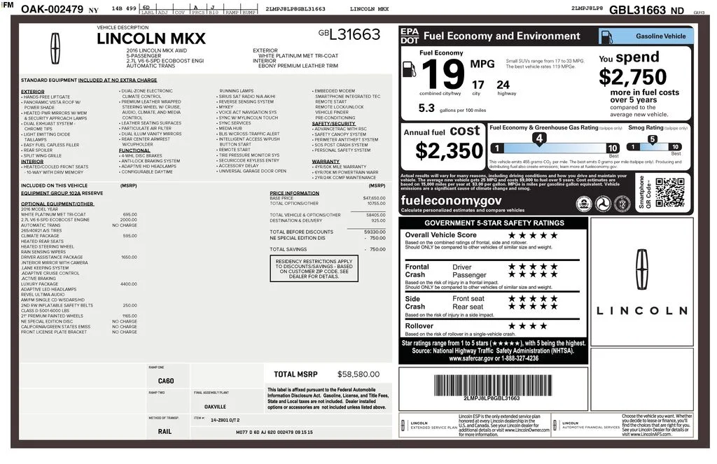 Used 2016 Black Lincoln Reserve image 3