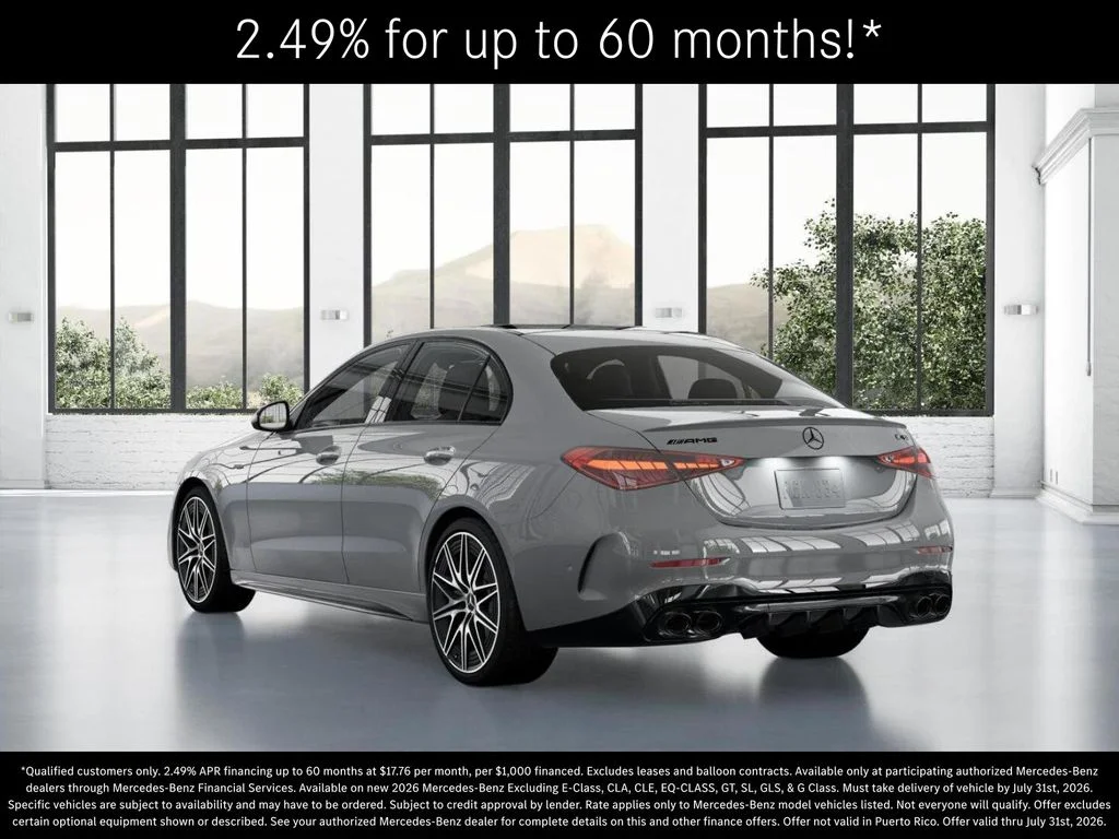 New 2026 MANUFAKTUR Alpine Grey Mercedes-Benz AMG® C 43 4MATIC Sedan image 28