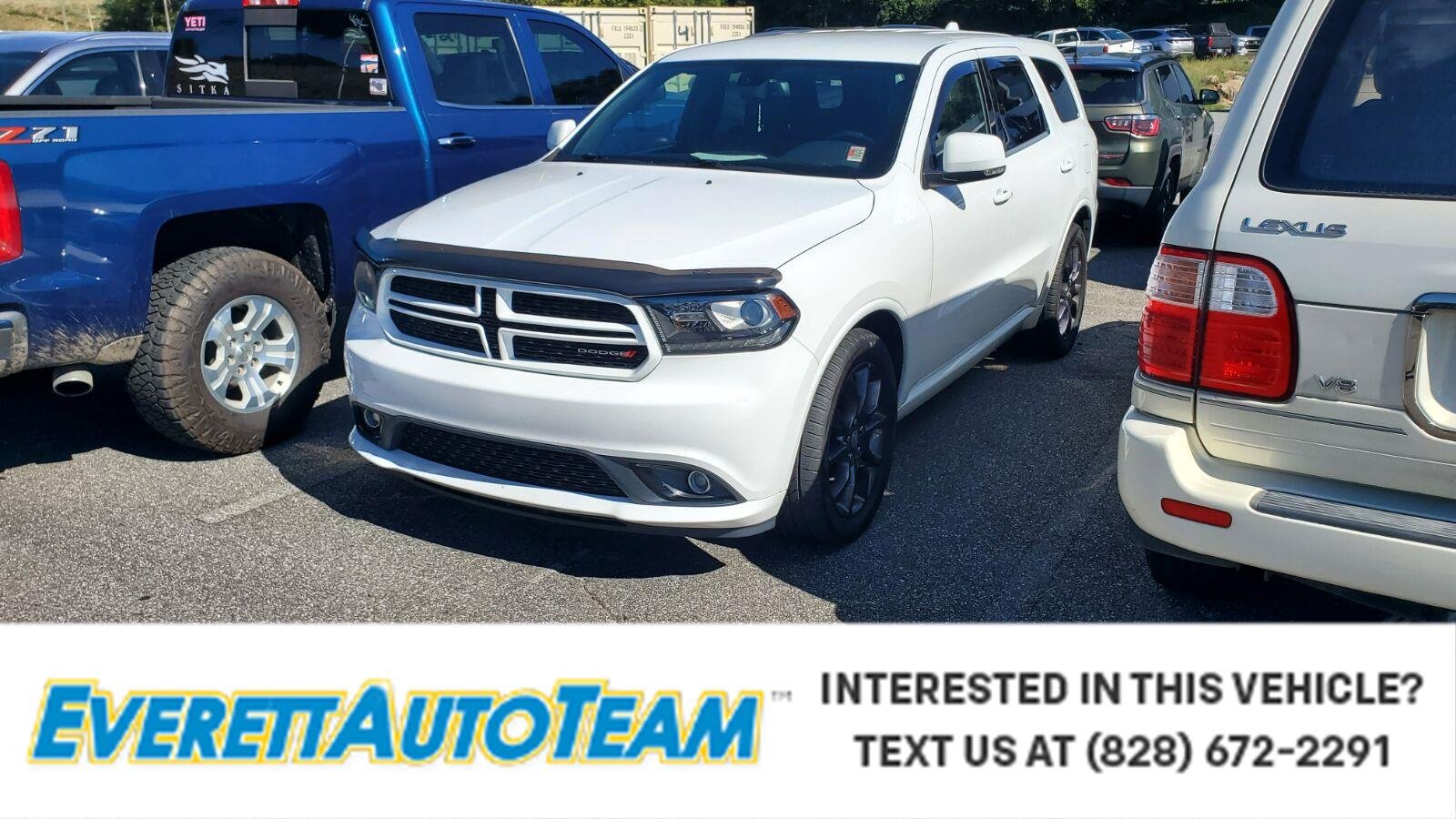 Bright White Clearcoat 2016 Dodge Durango SUV / Crossover Rear-Wheel Drive
