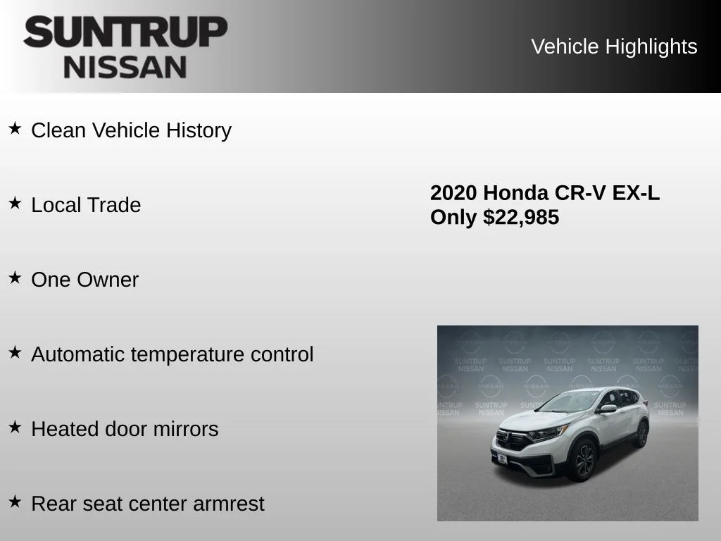 Used 2020 White Honda EX-L image 7