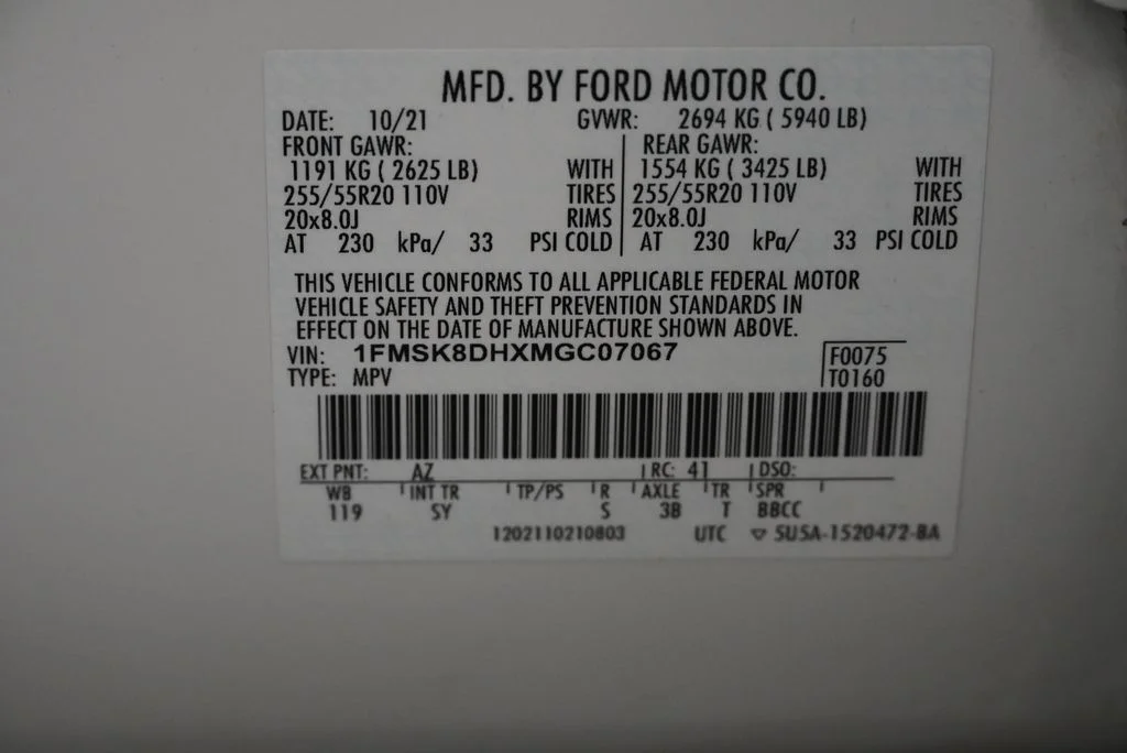 Used 2021 White Ford XLT image 56