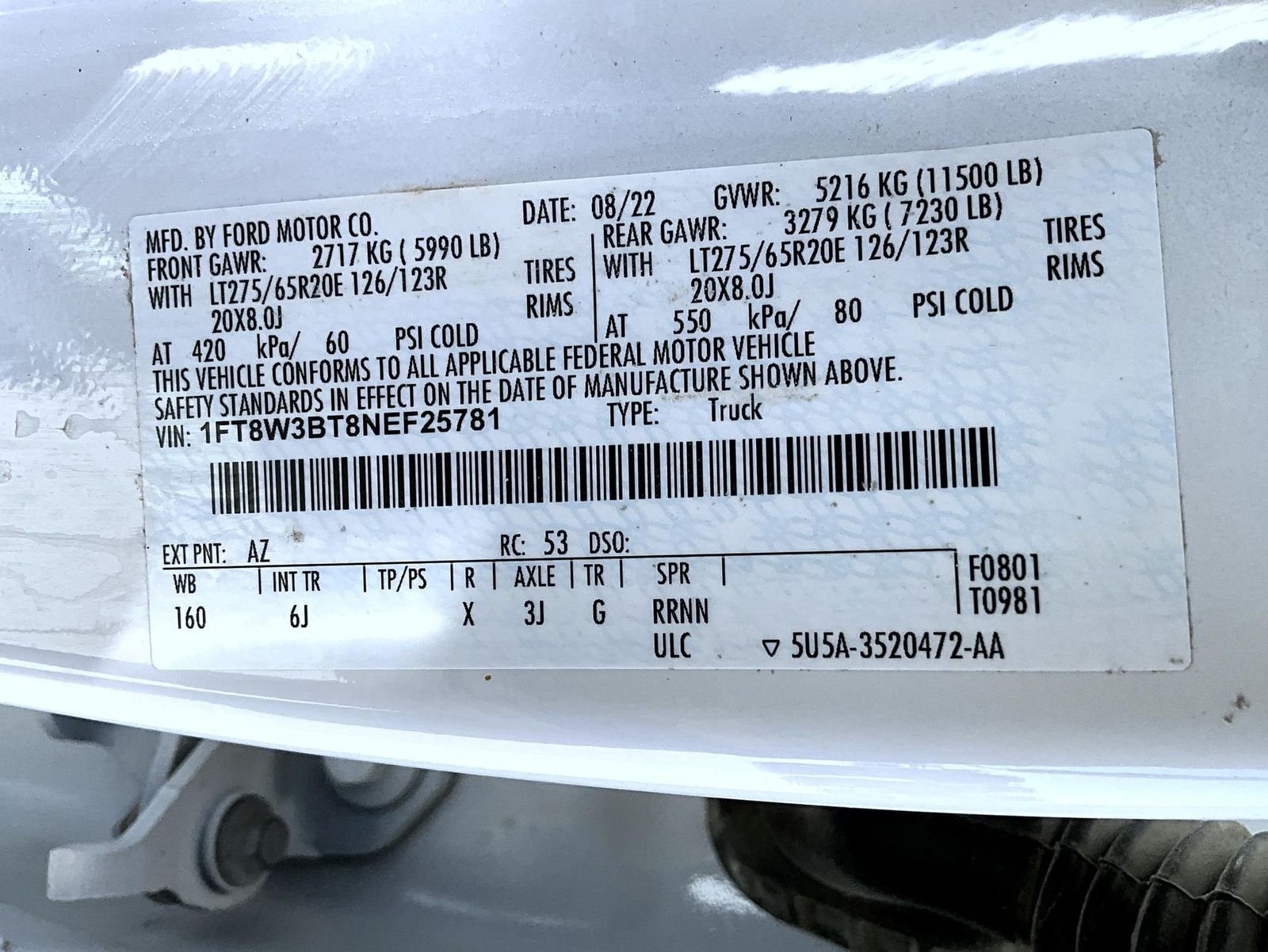 Used 2022 White Ford Lariat image 27