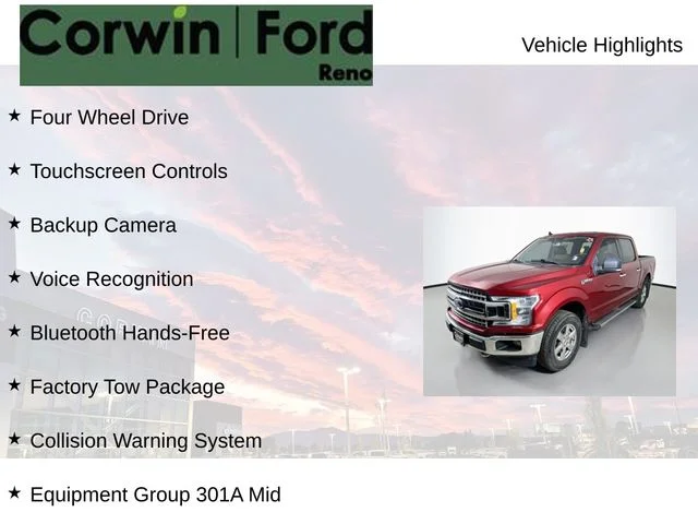 Used 2019 Ruby Red Metallic Tinted Clearcoat Ford XLT image 6
