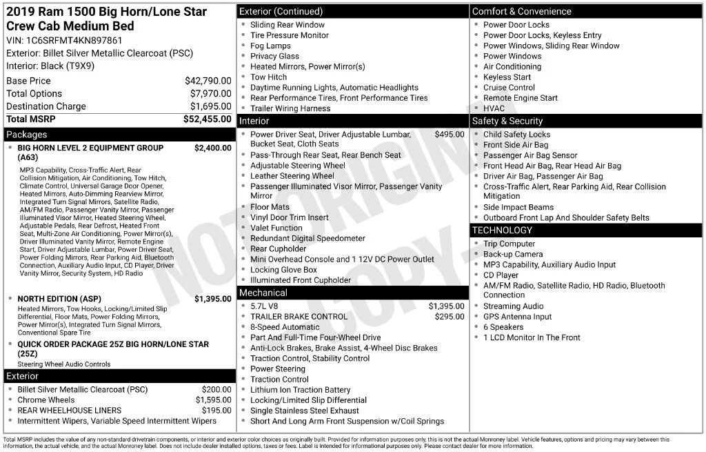Used 2019 Silver Ram Big Horn/Lone Star image 2
