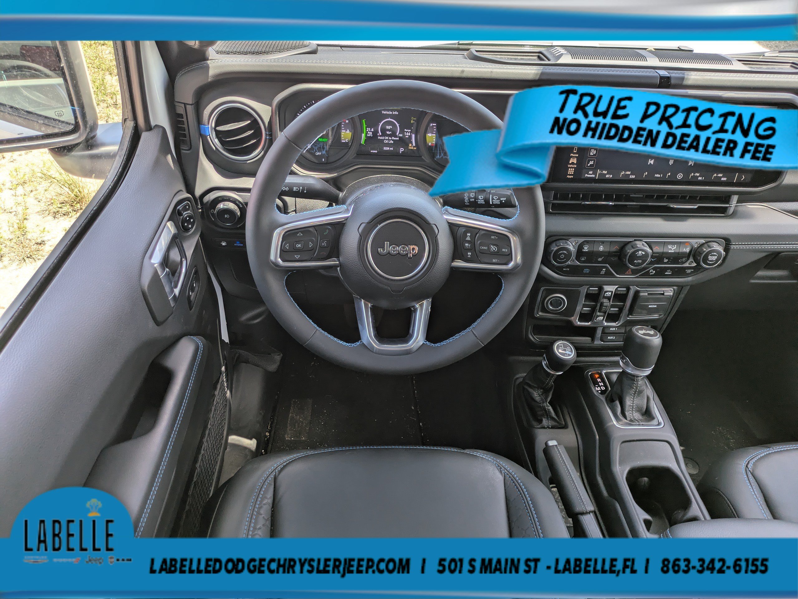 Used 2024 Bright White Clearcoat Jeep High Altitude image 14
