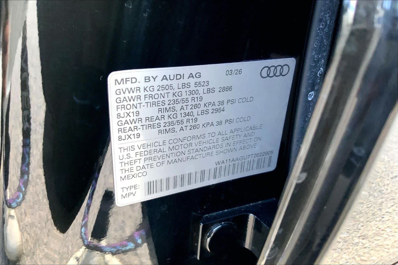 Used 2026 Arkona White Audi Premium image 34