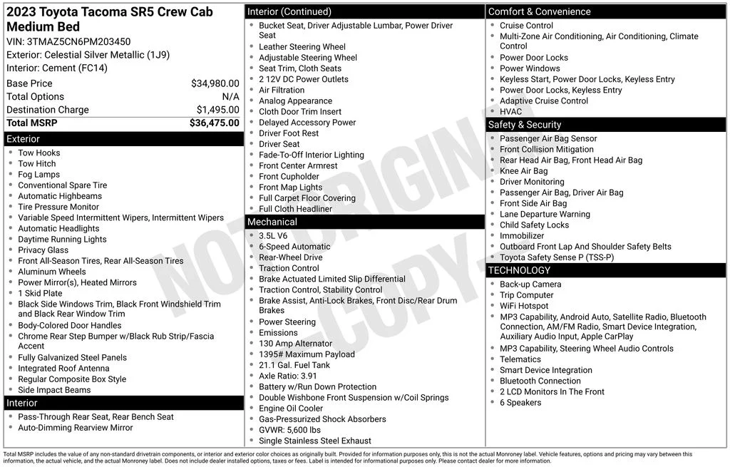 Used 2023 Silver Toyota SR5 image 7