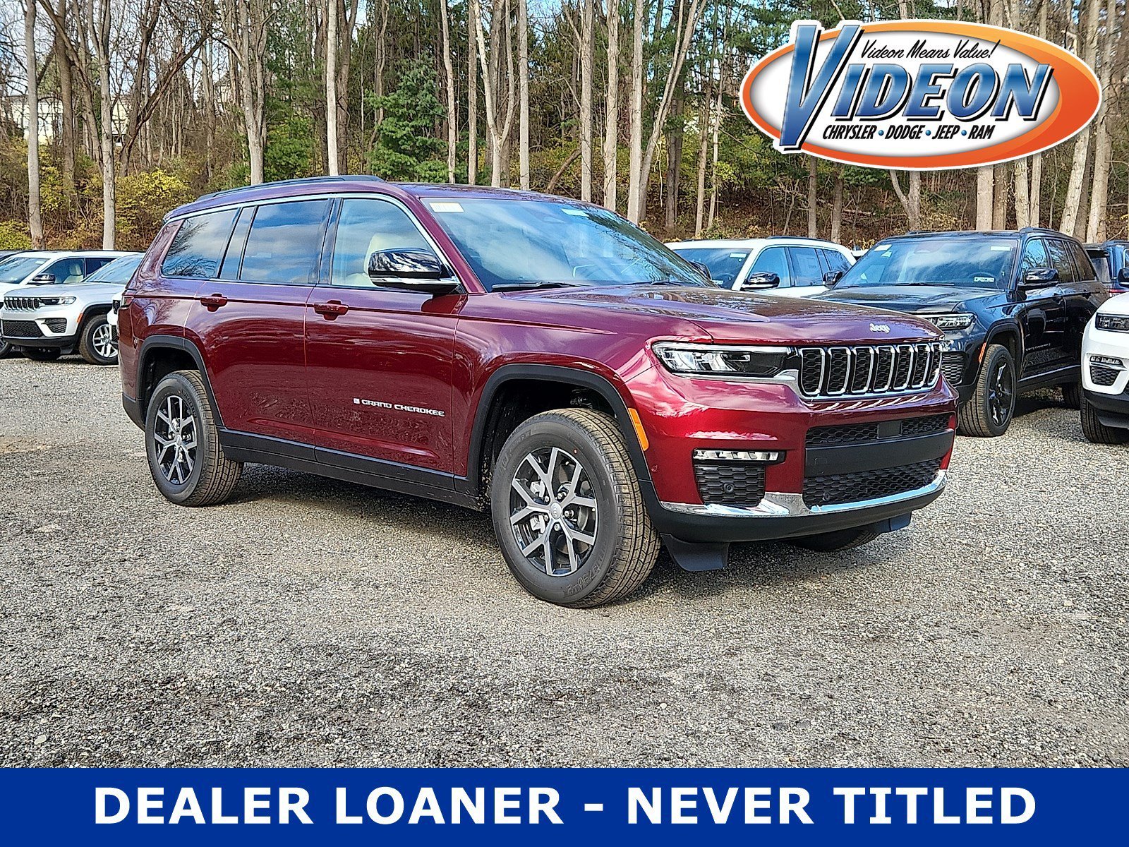 New 2025 Velvet Red Pearl-Coat Exterior Paint Jeep Limited image 1