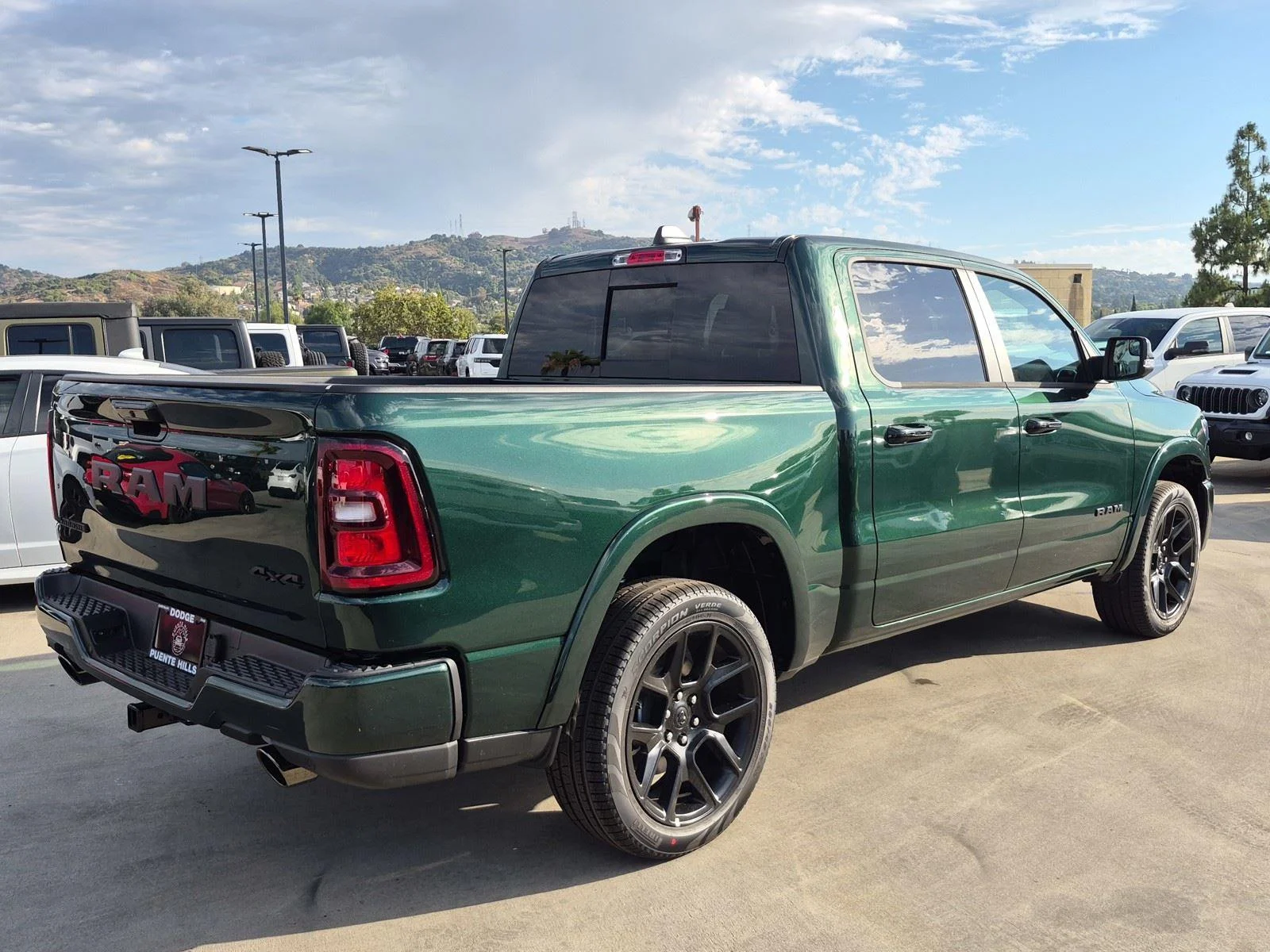 New 2026 Serrano-Green Metallic Exterior Paint RAM Laramie image 6