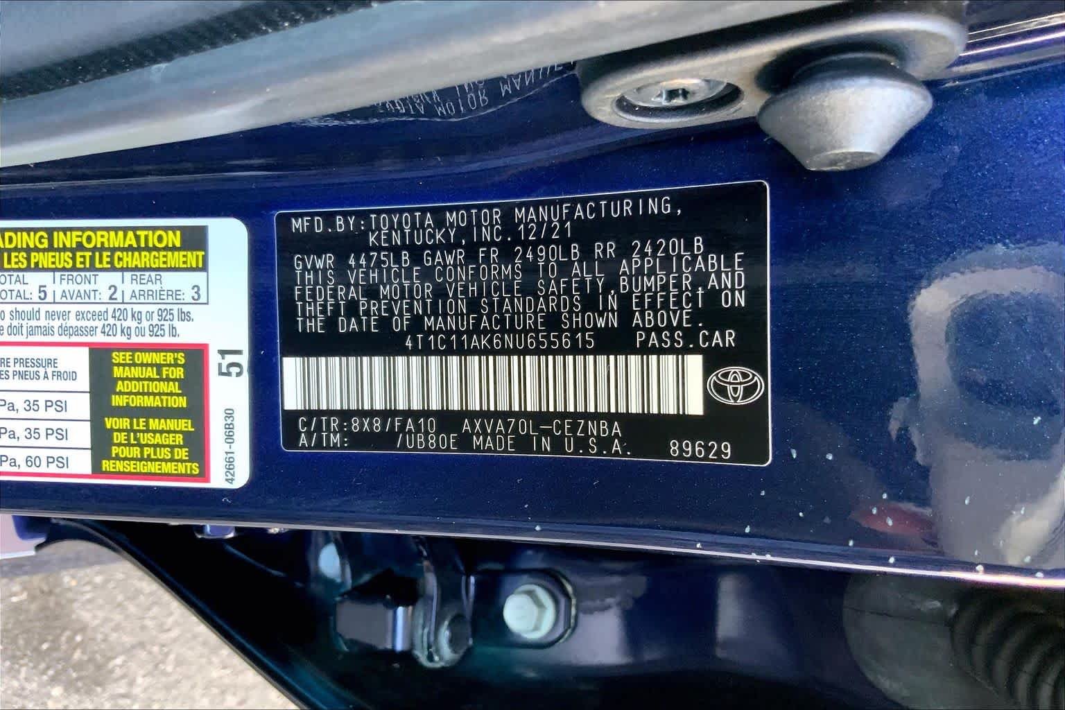 Used 2022 Blueprint Toyota LE image 34