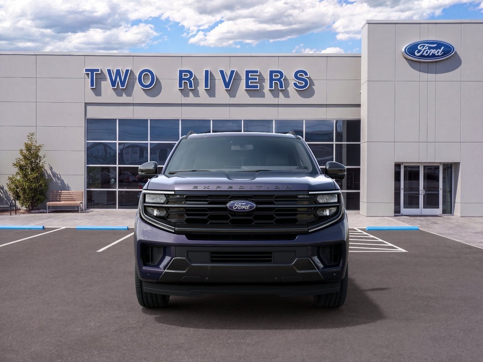 New 2027 Blue Ember Metallic Ford Platinum image 3