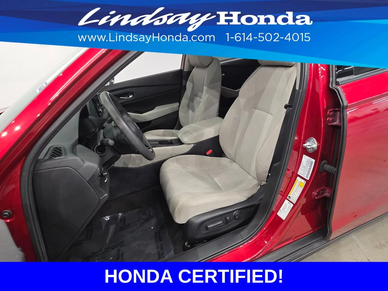 Certified Used 2024 Radiant Red Metallic Honda EX image 12