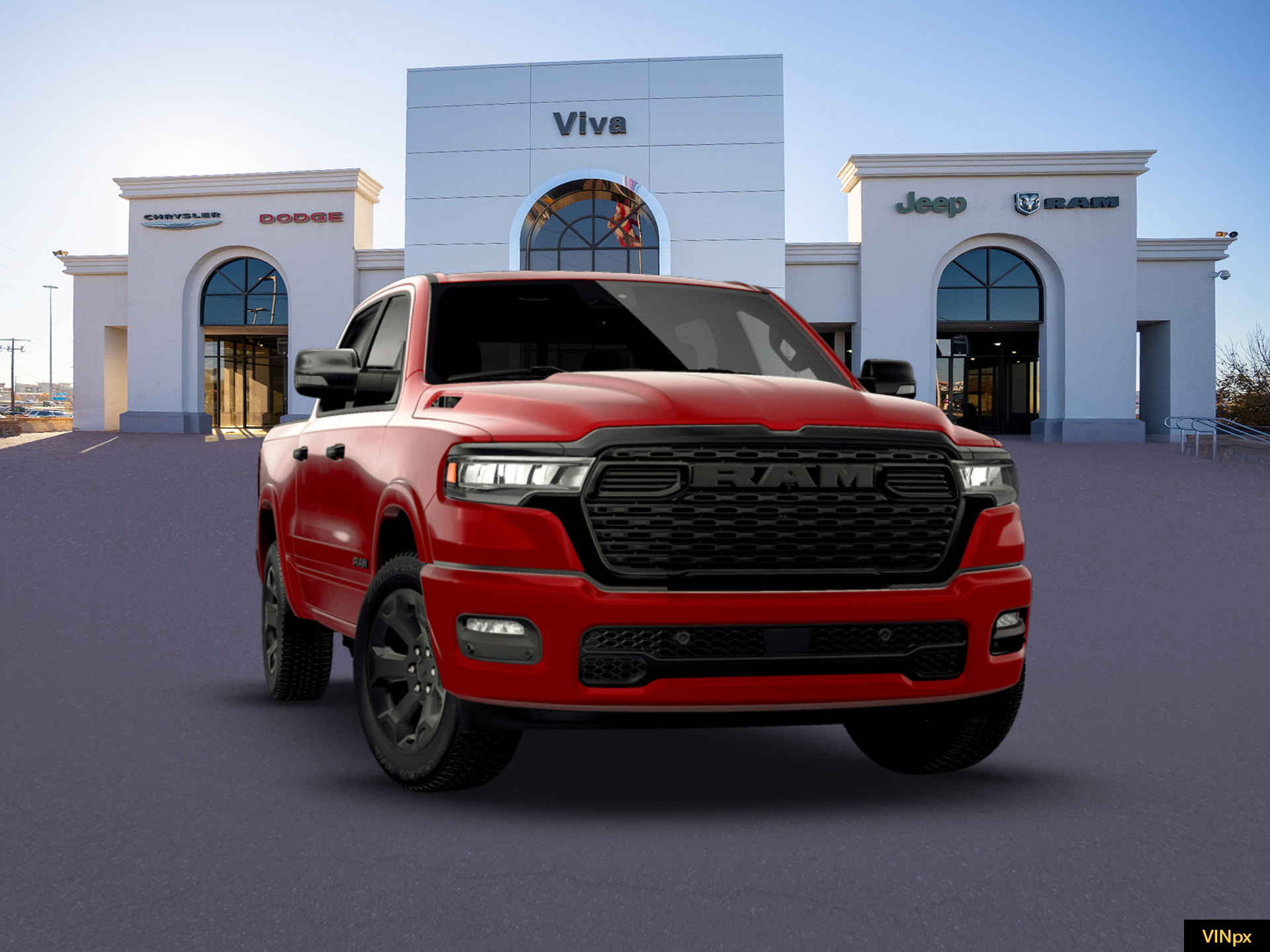 New 2026 Molten Red Pearl-Coat Exterior Paint RAM Big Horn/Lone Star image 16