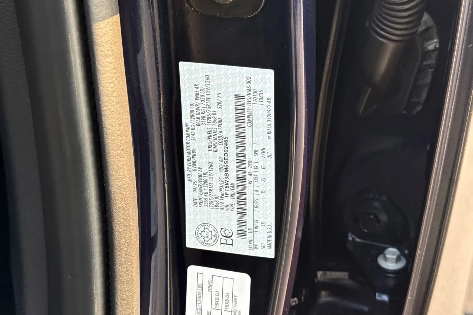 Certified Used 2025 Antimatter Blue Metallic Ford LARIAT image 29