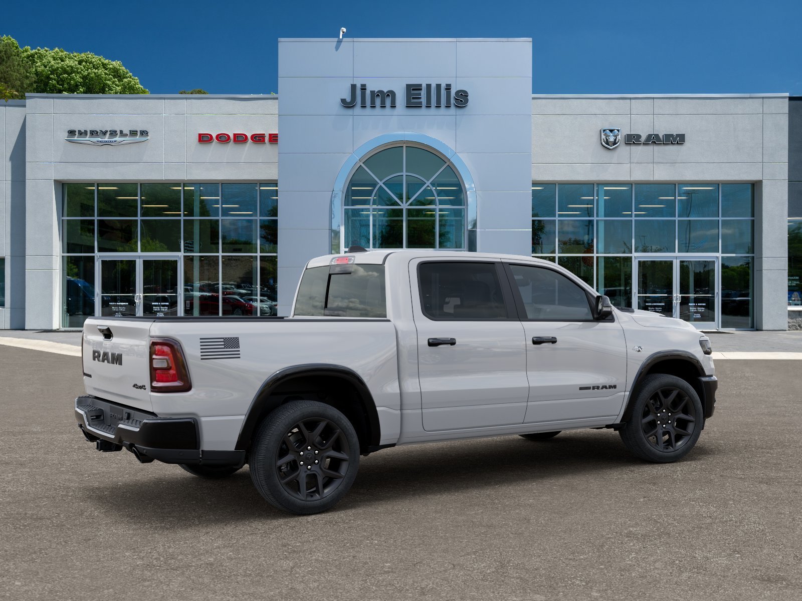 New 2026 Bright White Clear-Coat Exterior Paint RAM Laramie image 30