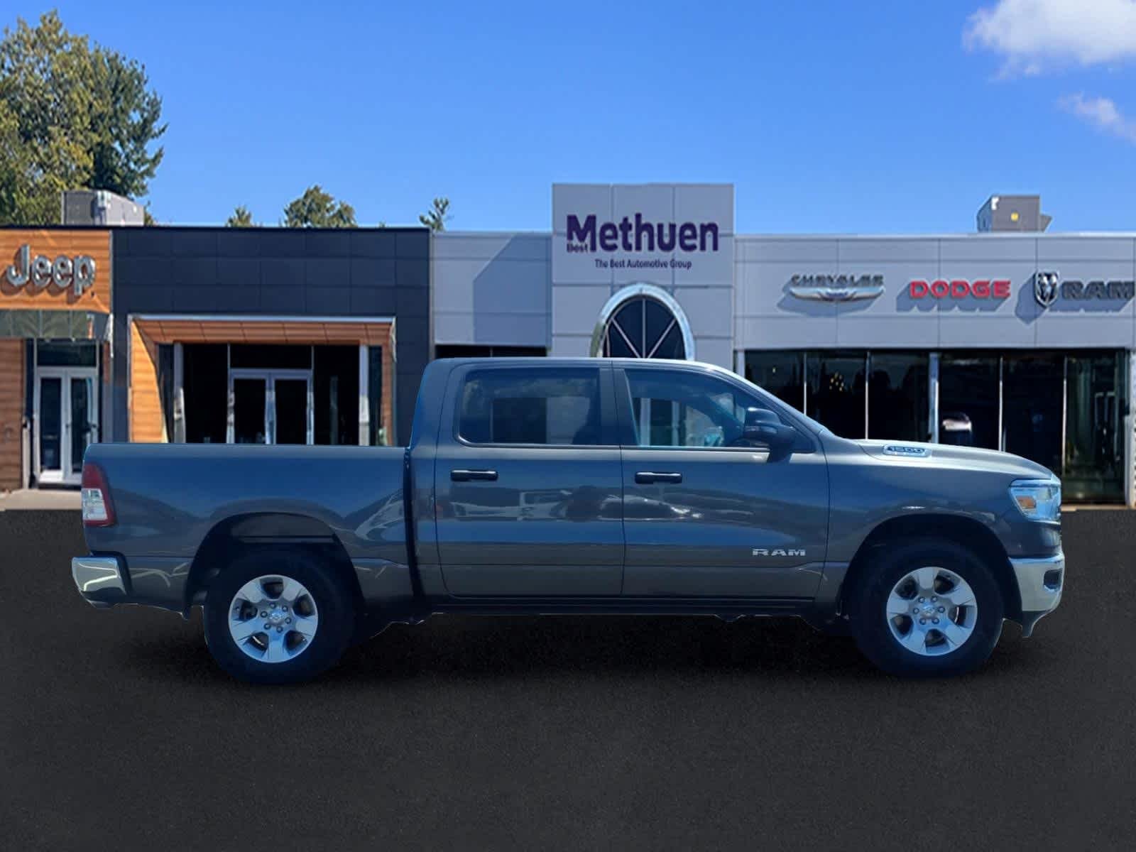 Used 2023 Granite Crystal Metallic Clearcoat Ram Big Horn image 2