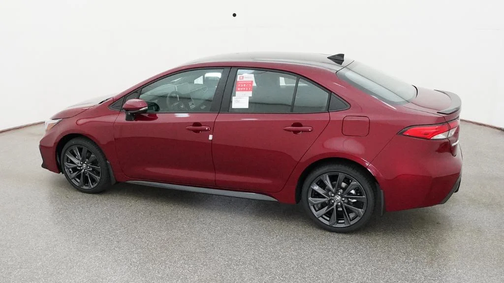 New 2026 Ruby Flare Pearl with Midnight Black Metallic roof Toyota SE image 19