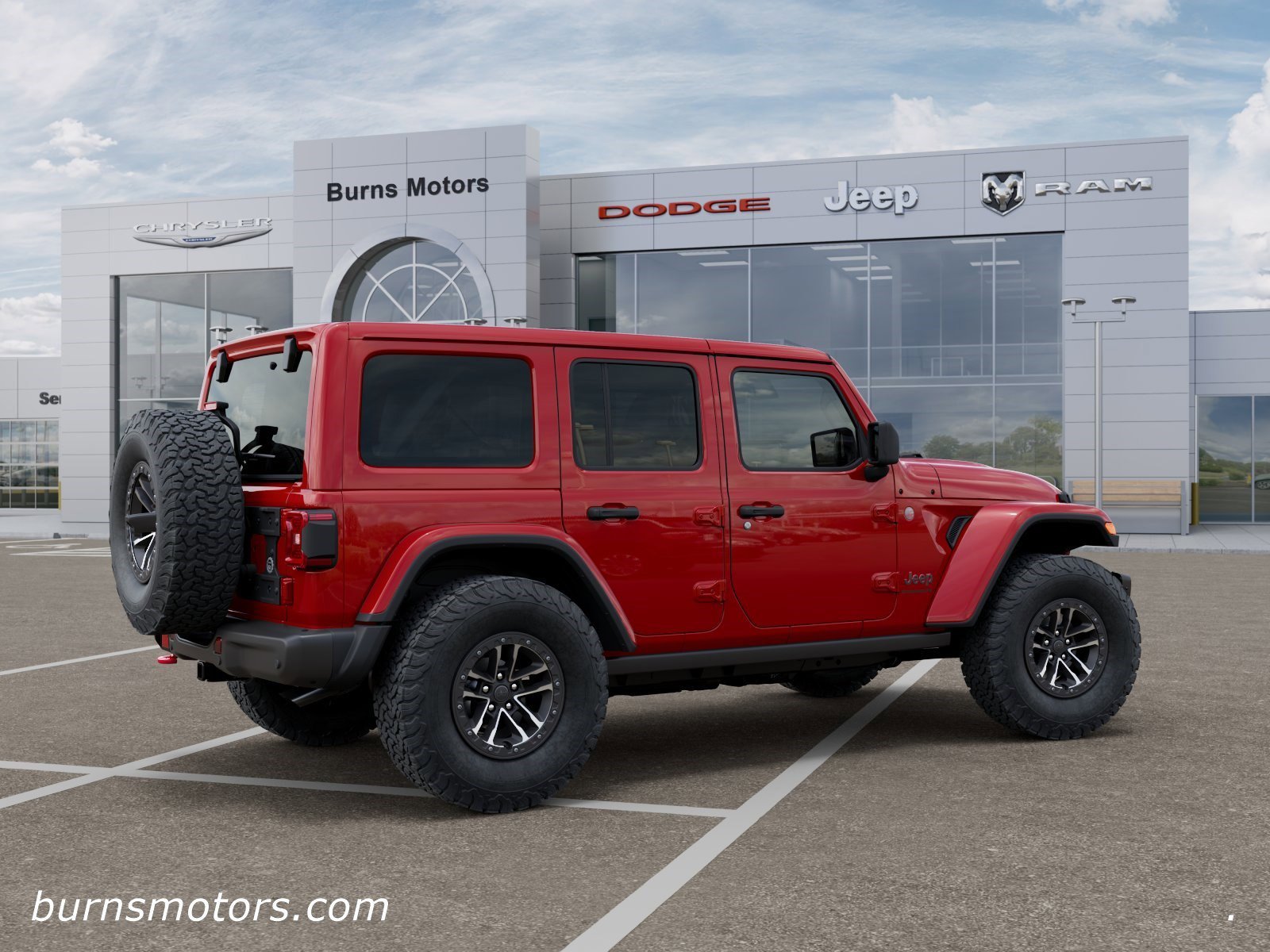 New 2026 Firecracker Red Clear-Coat Exterior Paint Jeep Rubicon X 4-Door image 4