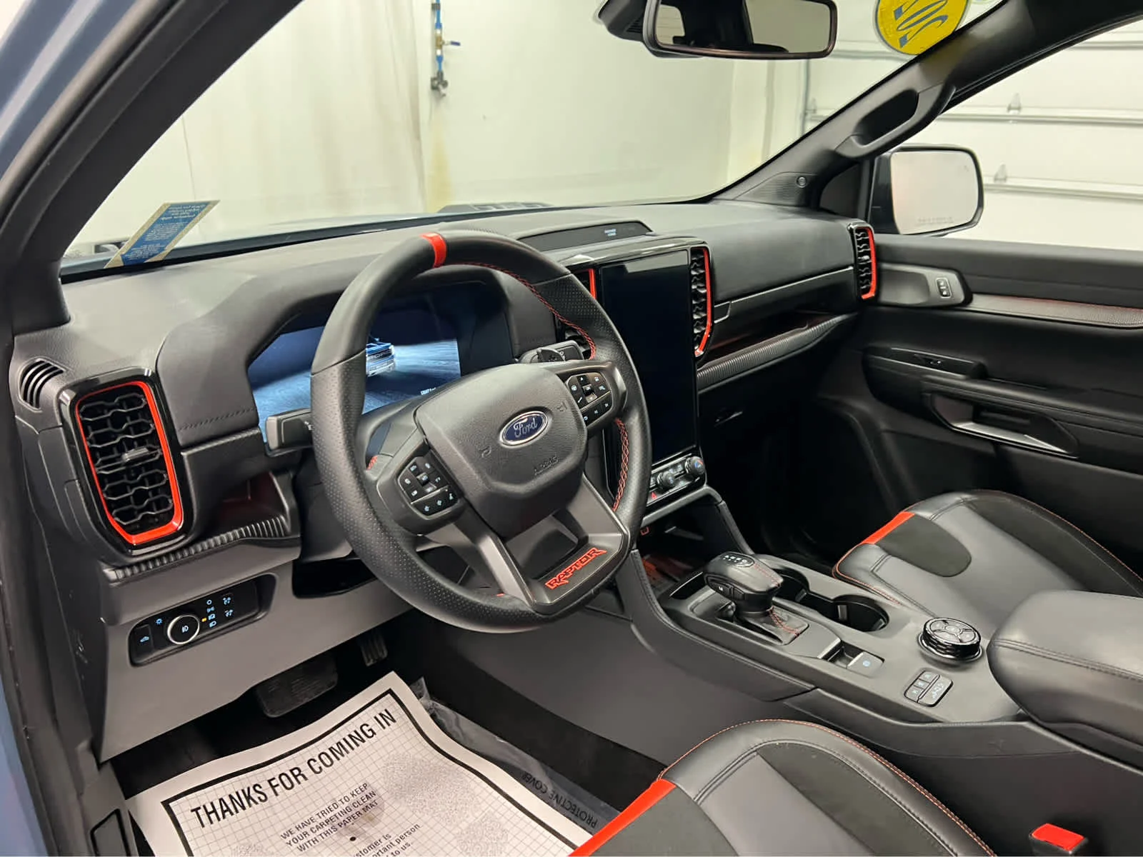 Used 2024 Azure Gray Metallic Tri-Coat Ford Raptor image 15