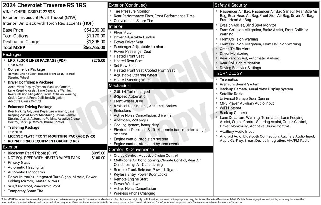 Used 2024 White Chevrolet RS image 6