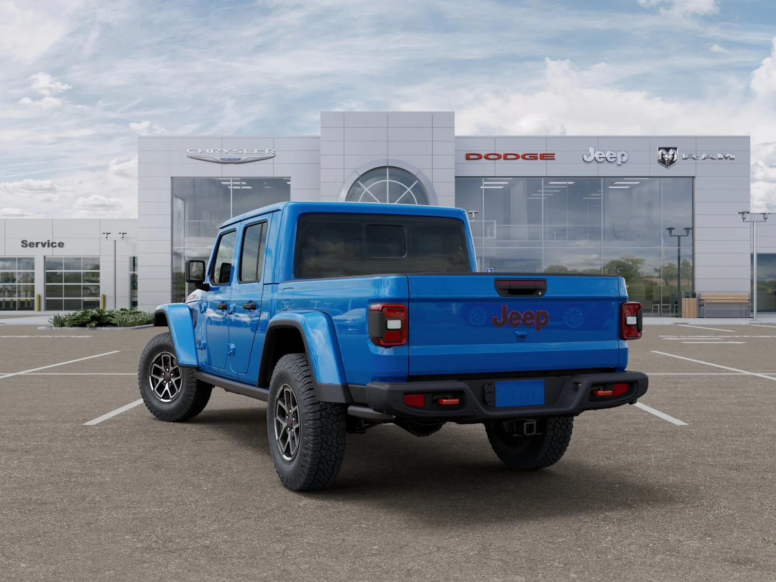 New 2026 Hydro Blue Pearl-Coat Exterior Paint Jeep Rubicon X image 3