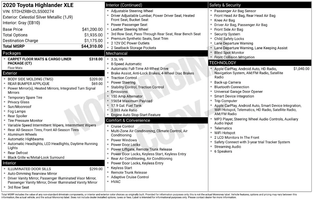 Used 2020 Silver Toyota XLE image 31