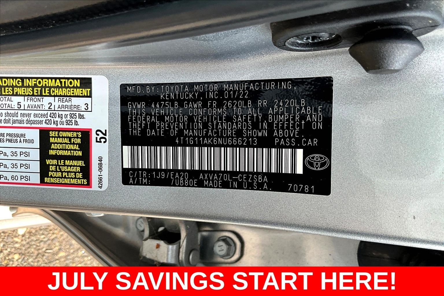 Used 2022 Silver Toyota SE image 19