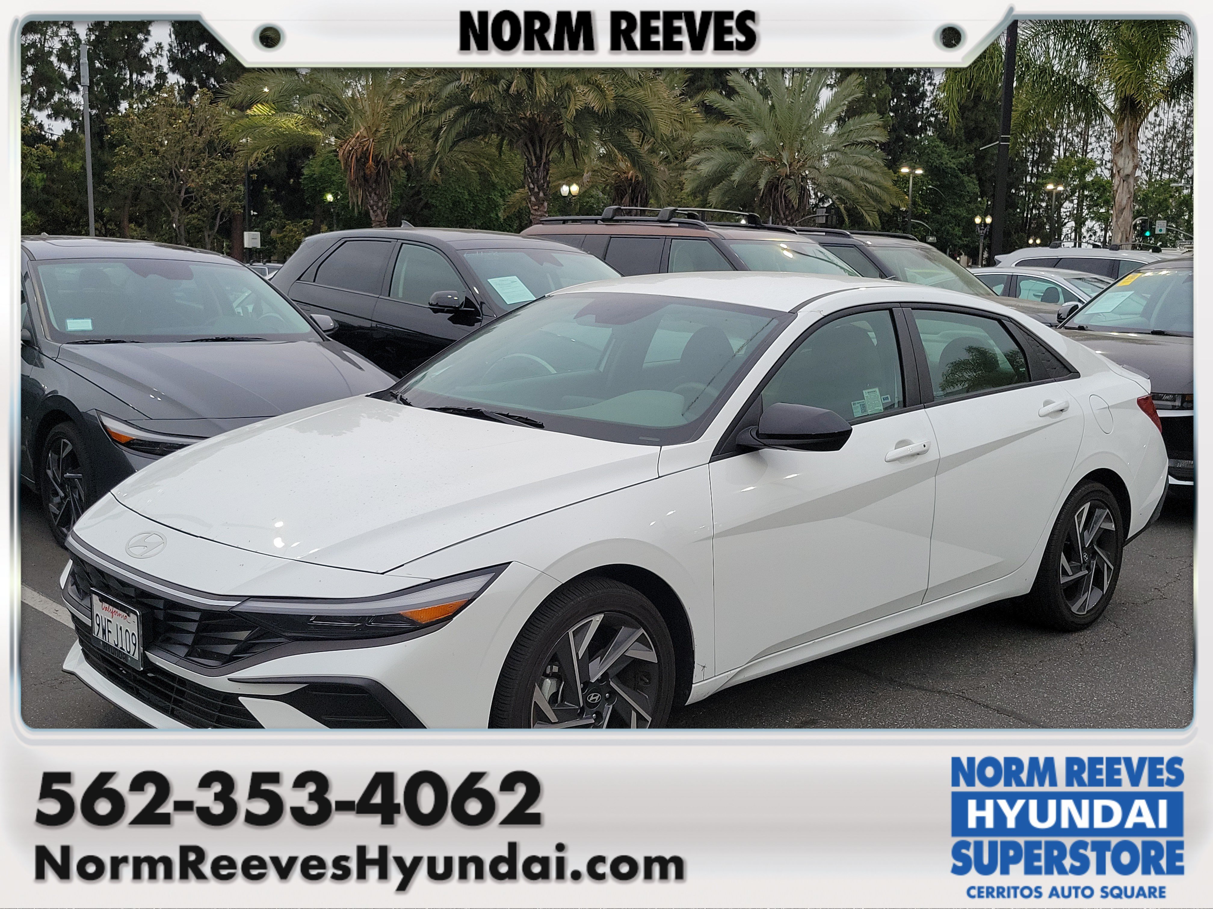 Certified Used 2025 Serenity White Hyundai SEL Sport image 1