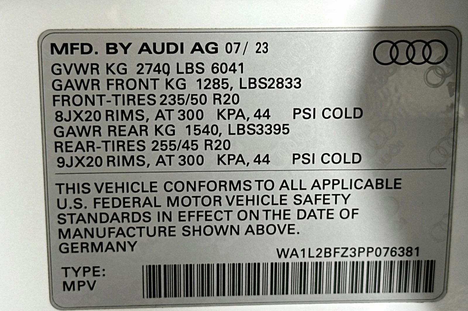 Used 2023 Glacier White Metallic Audi Premium Plus image 24