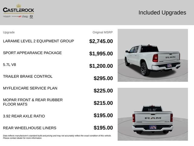 New 2026 Bright White Clear-Coat Exterior Paint RAM Laramie image 6