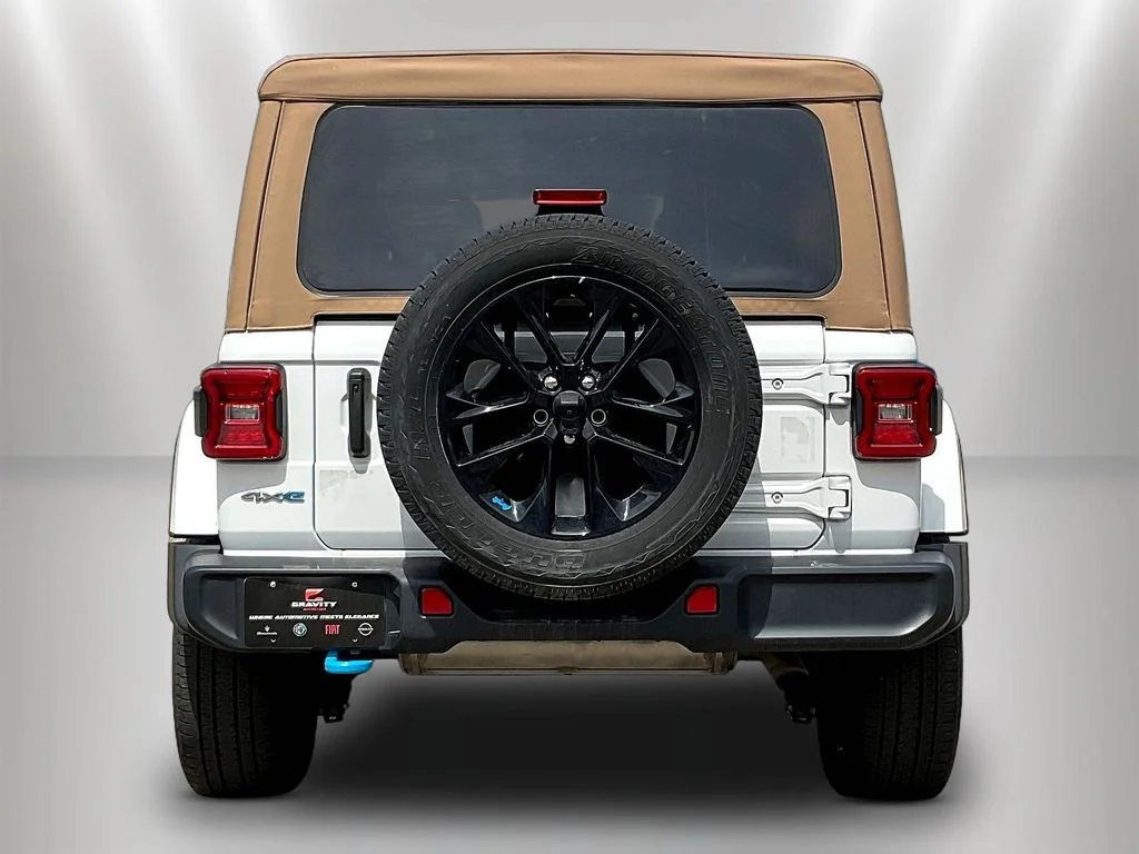 Used 2022 Bright White Clearcoat Jeep Unlimited Sahara 4xe image 5