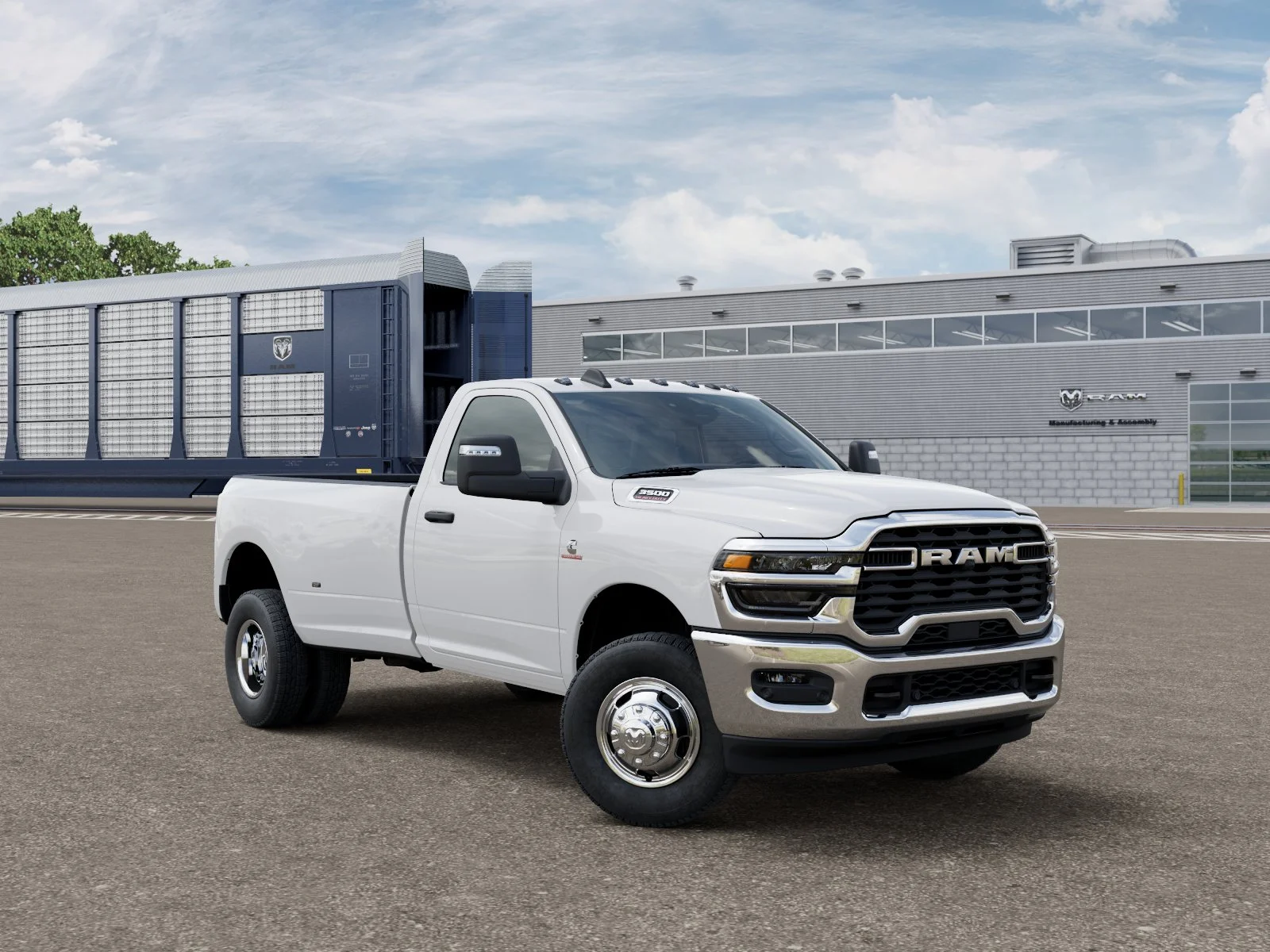 New 2026 Bright White Clear-Coat Exterior Paint RAM Tradesman image 3