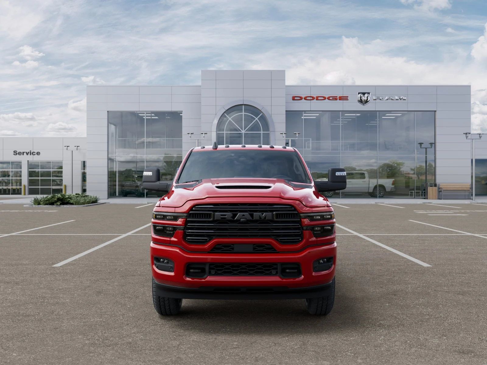 New 2026 Flame Red Clear-Coat Exterior Paint RAM Laramie image 33