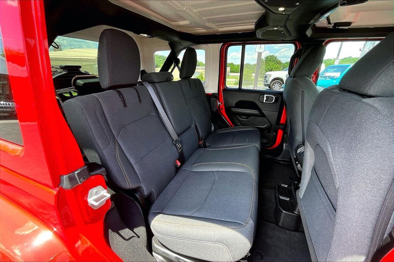 Used 2025 Firecracker Red Clearcoat Jeep Sahara 4xe image 27