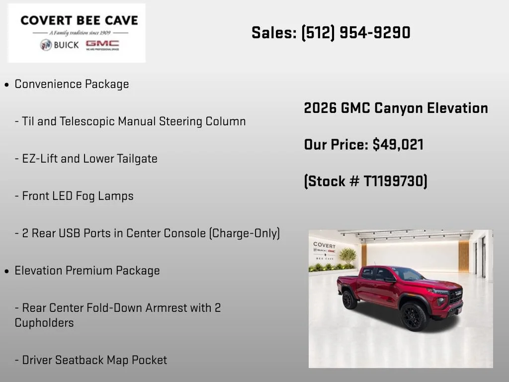 New 2026 Volcanic Red Tintcoat GMC Elevation image 20