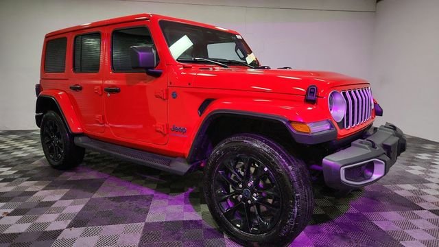 Used 2025 Red Jeep Sahara 4xe image 2