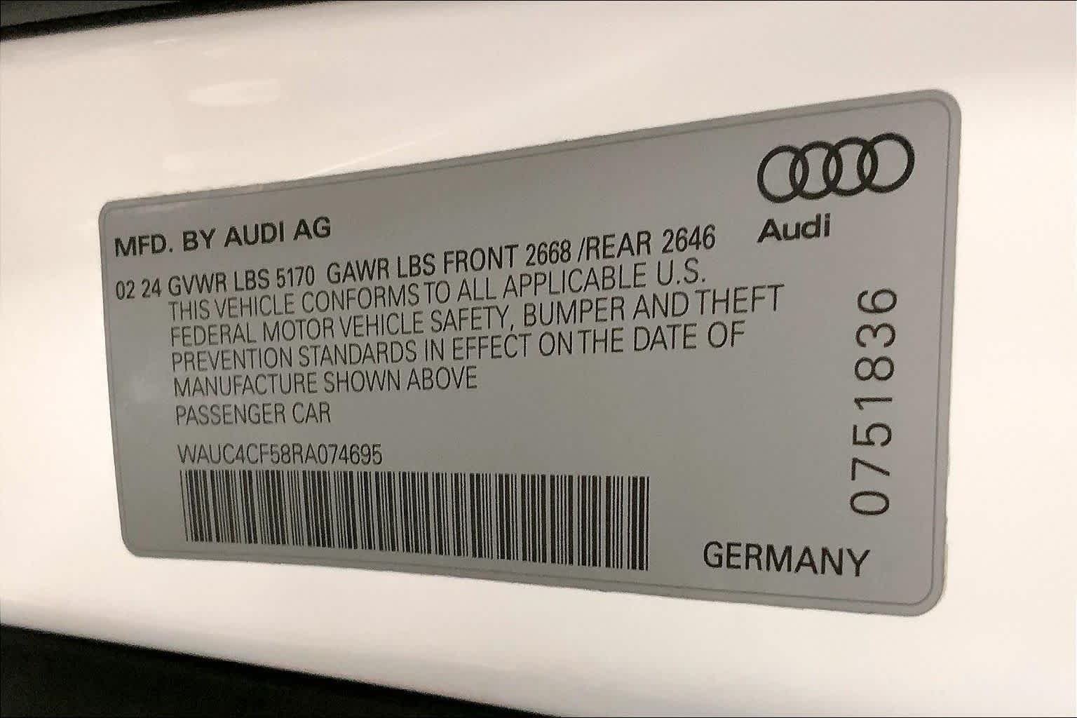 Used 2024 Arkona White Audi Premium Plus image 37