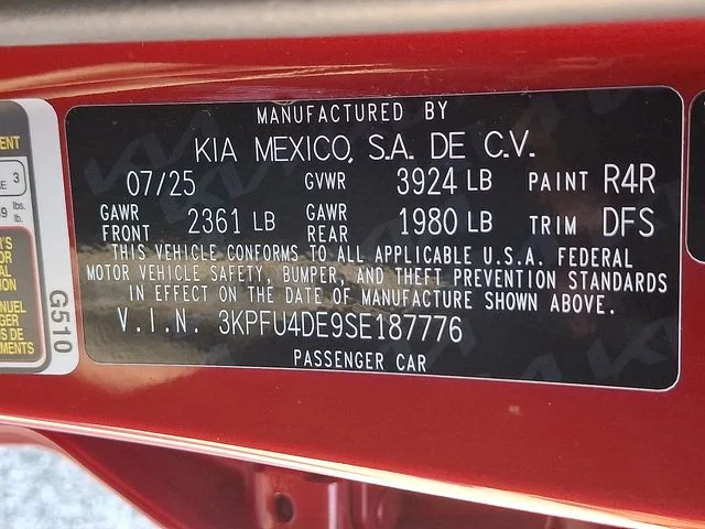 Used 2025 Red Kia EX image 28