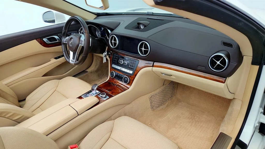 Used 2015 designo Diamond White Metallic Mercedes-Benz SL 400 2dr Roadster SL400 w/ Premium I Pkg & Magic SKY Control image 20