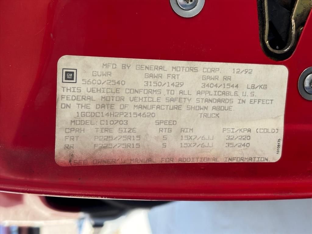 Used 1993 Red Chevrolet Base image 30