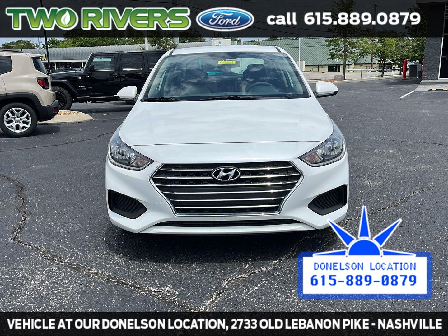 Used 2020 Frost White Pearl Hyundai SE image 3