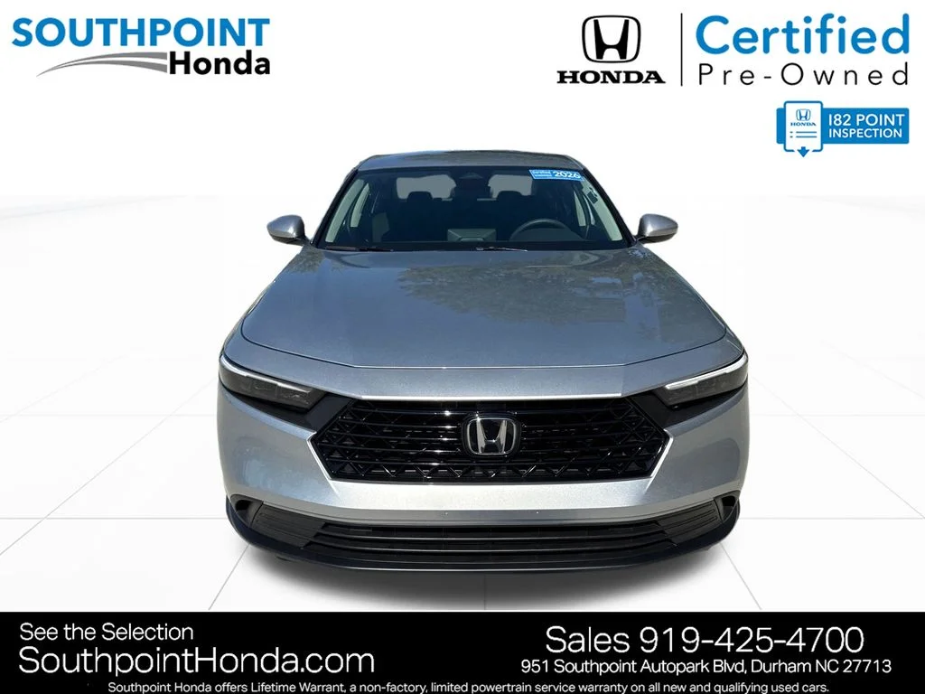 Certified Used 2026 Solar Silver Metallic Honda LX image 2