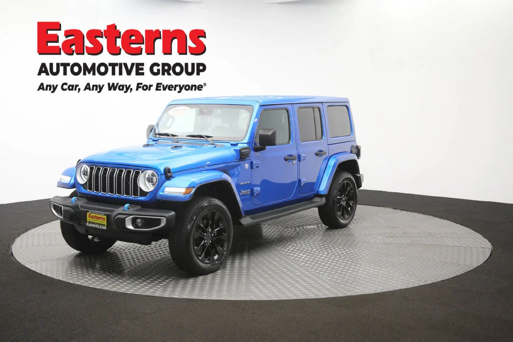Used 2024 Blue Jeep Sahara 4xe image 57