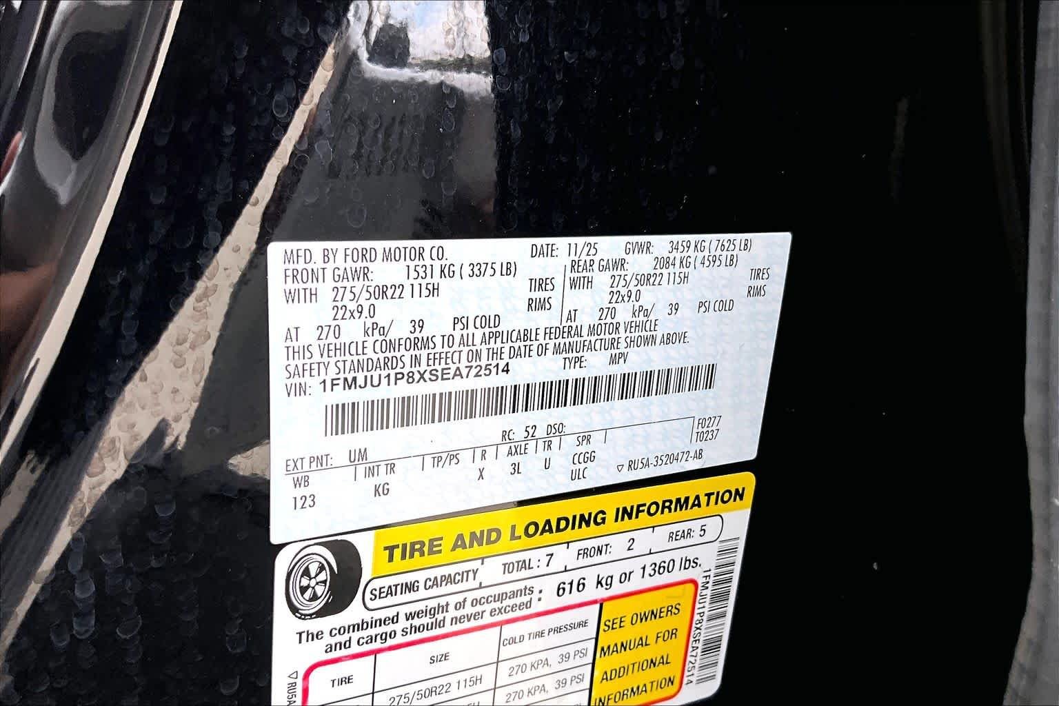 Used 2025 Agate Black Metallic Ford King Ranch image 33
