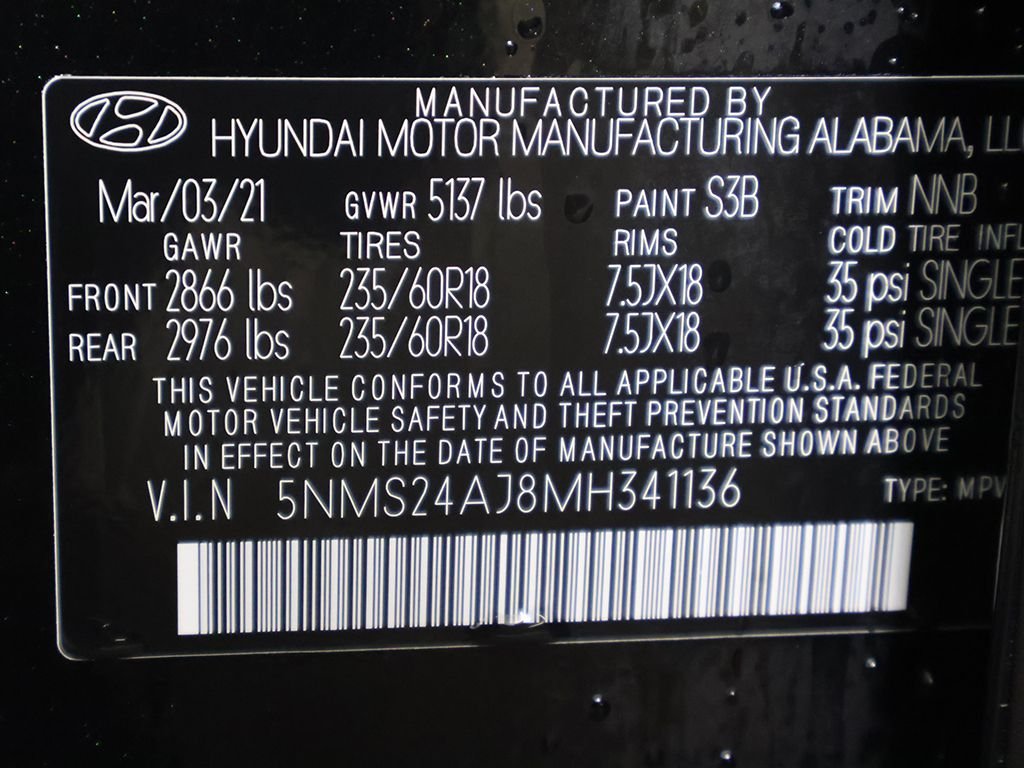 Used 2021 Black Hyundai SEL image 39