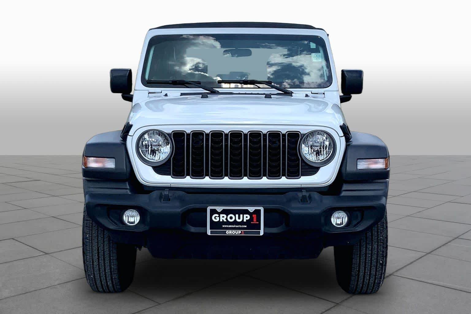 Used 2024 Bright White Clearcoat Jeep Sport image 4